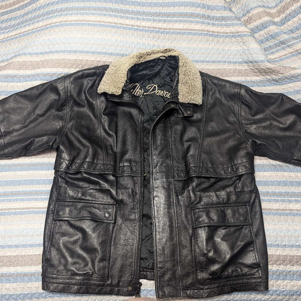 Walter Davoucci Men's XL Bomber Style Jacket